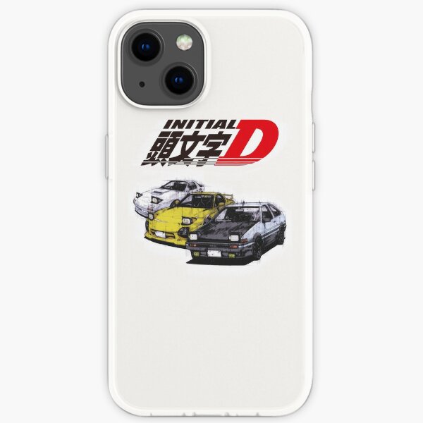 Initial D AE86 & RX7 Sketch  iPhone Soft Case RB2806 product Offical initial d Merch