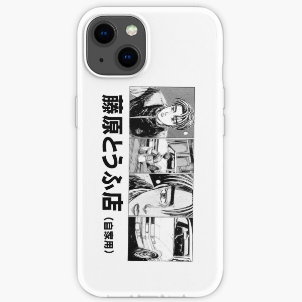 Initial D Manga Takumi Fujiwara & Panda Trueno AE86 iPhone Soft Case RB2806 product Offical initial d Merch