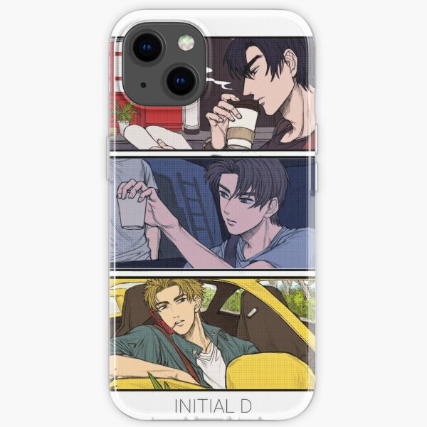 Initial D - Takumi, Ryosuke and Keisuke artwork iPhone Soft Case RB2806 product Offical initial d Merch