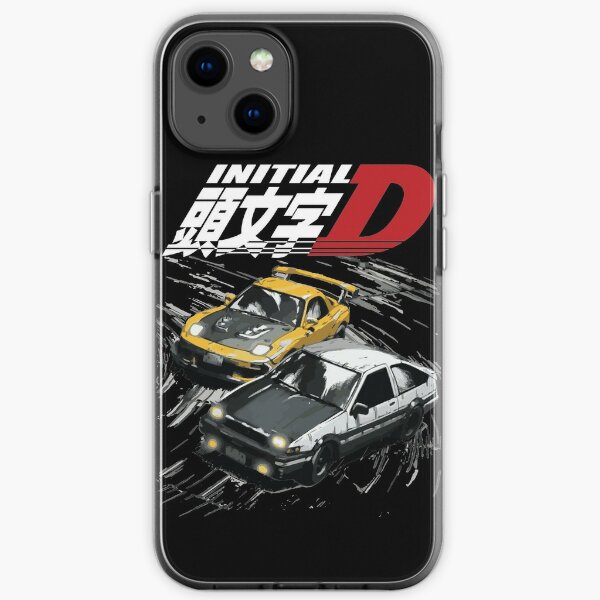 Mountain Drift Racing Initial D Tandems AE86 vs FD rx-7  iPhone Soft Case RB2806 product Offical initial d Merch