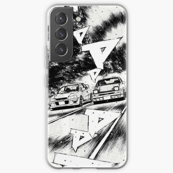 Initial D Manga Panel AE86 VS Impreza Samsung Galaxy Soft Case RB2806 product Offical initial d Merch