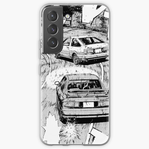 Initial D Manga Panel AE86 VS RX7 Samsung Galaxy Soft Case RB2806 product Offical initial d Merch