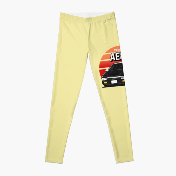 RED SUN VINTAGE INITIAL D AE86 Leggings RB2806 product Offical initial d Merch