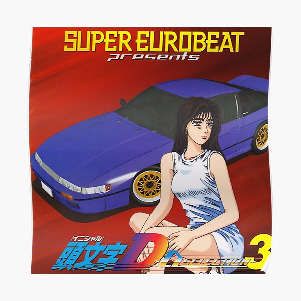 Initial D Eurobeat Poster RB2806 product Offical initial d Merch