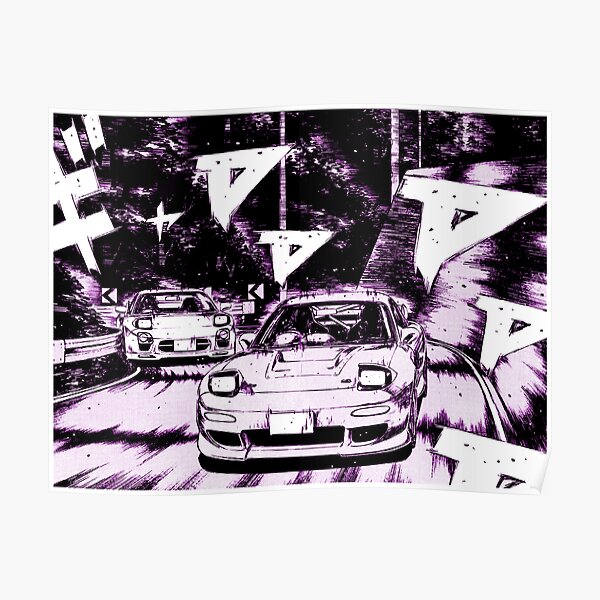 Initial D Poster RB2806 product Offical initial d Merch