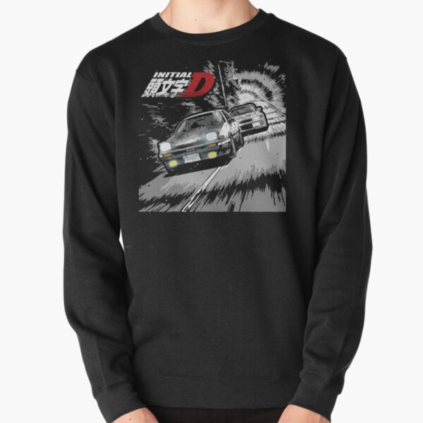 Initial D - Mountain Drift Racing Tandem AE86 vs EVO 6 Pullover Sweatshirt RB2806 product Offical initial d Merch