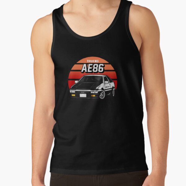 RED SUN VINTAGE INITIAL D AE86 Tank Top RB2806 product Offical initial d Merch