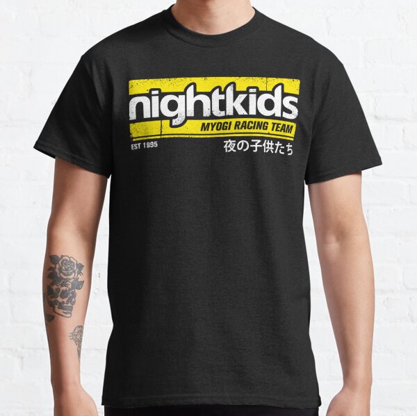 Initial D - NightKids Tee (White) Classic T-Shirt RB2806 product Offical initial d Merch