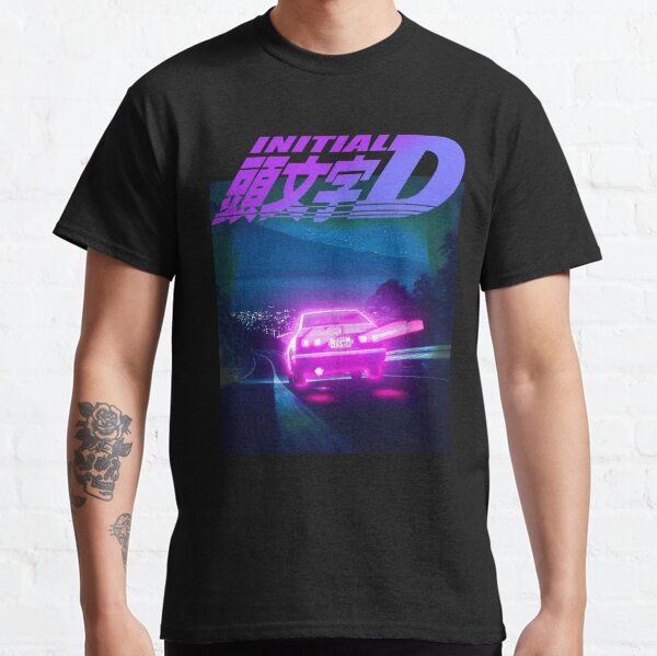 INITIAL D NEON LIGHT AE86 Classic T-Shirt RB2806 product Offical initial d Merch