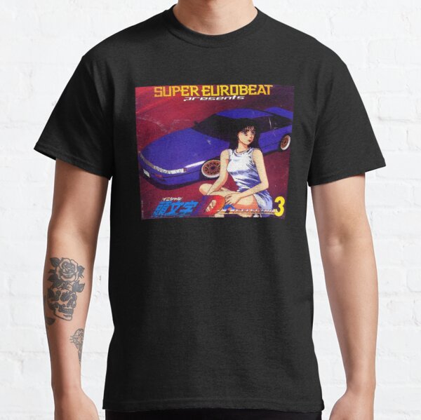Initial D Mako Super Eurobeat Anime  Classic T-Shirt RB2806 product Offical initial d Merch
