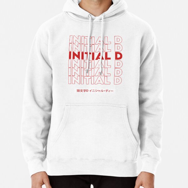 Initial D Typography Pullover Hoodie RB2806 product Offical initial d Merch