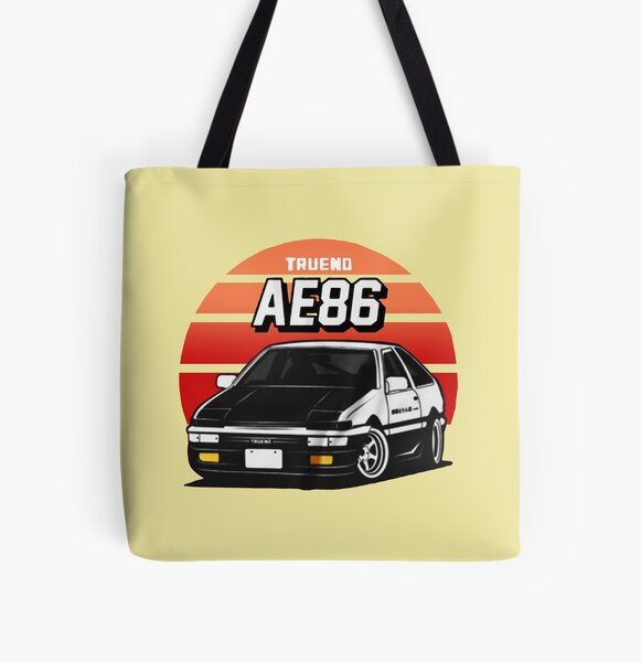 RED SUN VINTAGE INITIAL D AE86 All Over Print Tote Bag RB2806 product Offical initial d Merch