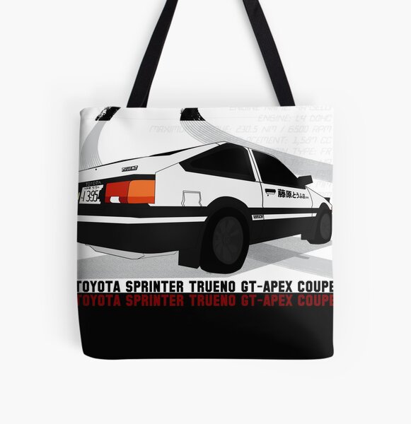 Initial D Takumi's AE86 Sprinter TRUENO All Over Print Tote Bag RB2806 product Offical initial d Merch