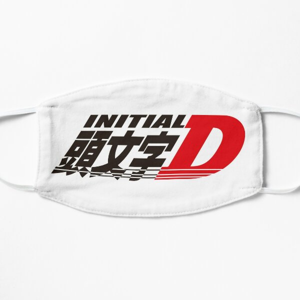 Initial D Logo Flat Mask RB2806 product Offical initial d Merch