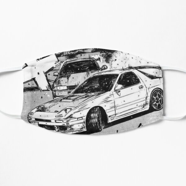 Initial D (Collection 2) Flat Mask RB2806 product Offical initial d Merch