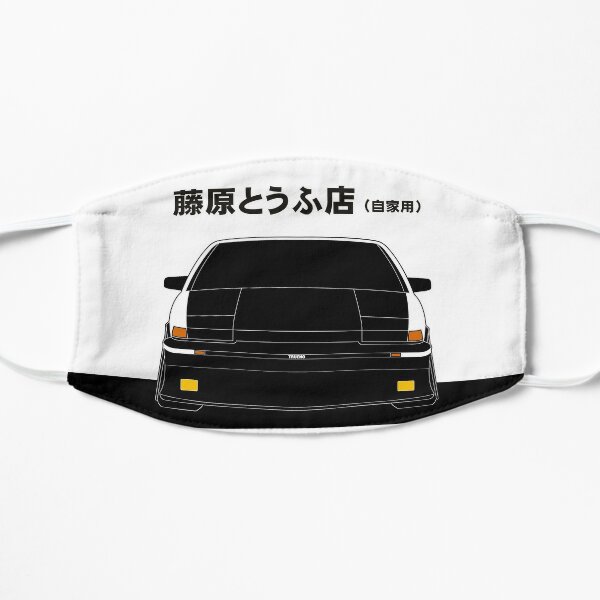 Initial D Toyota AE86 Tofu decal running in the 90s Flat Mask RB2806 product Offical initial d Merch