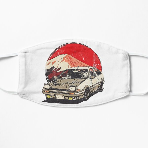 Initial D - Takumi AE86 Flat Mask RB2806 product Offical initial d Merch