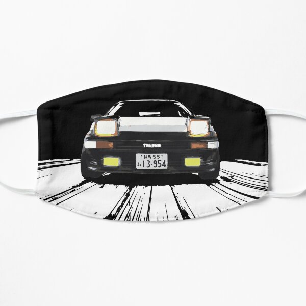 Initial D -  AE86 CHASE Flat Mask RB2806 product Offical initial d Merch